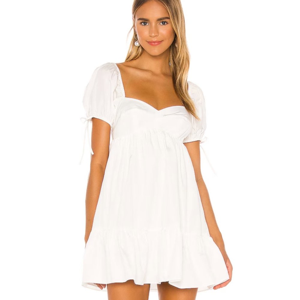 Amanda Uprichard White Sicily Mini Dress